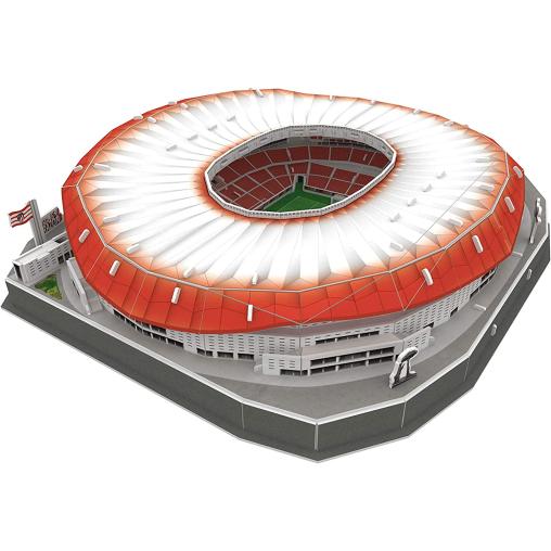 Puzzle 3D Estadio Wanda Metropolitano Atlético de Madrid con Luz