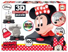 Puzzle Educa 3D Sculpture Color Minnie de 160 Piezas