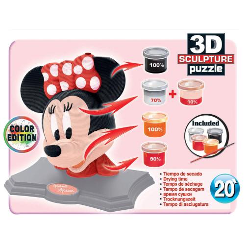 Puzzle Educa 3D Sculpture Color Minnie de 160 Piezas