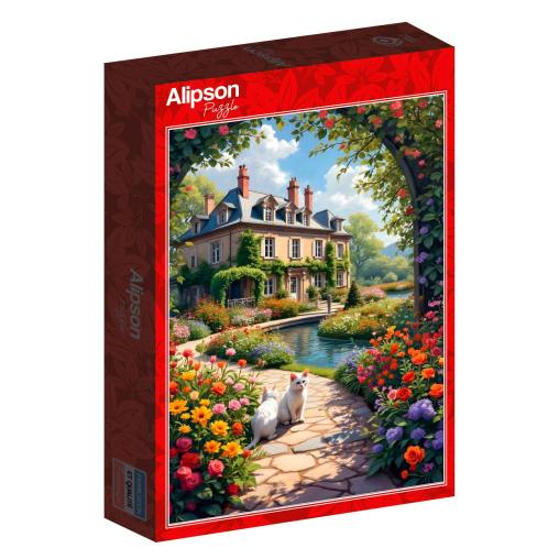 Puzzle Alipson Arco de Flores en la Cabaña de 1000 Piezas