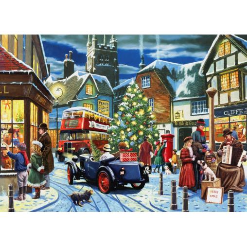 Puzzle Alipson Calles Navideñas de 1500 Piezas