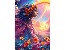 Puzzle Alipson Chica Arcoiris de 500 Piezas