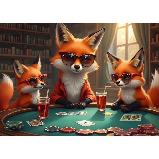 Puzzle Alipson Juego de Zorros de 500 Piezas