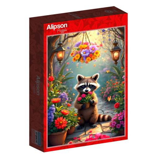 Puzzle Alipson El Jardín Secreto Del Mapache de 500 Piezas