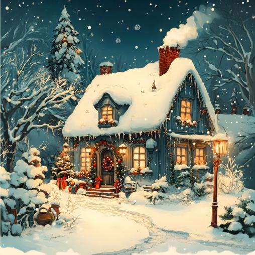 Puzzle Alipson Feliz Navidad de 1000 Piezas
