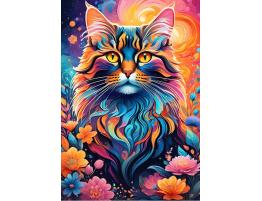 Puzzle Alipson Gato Multicolor de 1000 Piezas