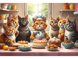 Puzzle Alipson Gatos Pasteleros de 1000 Piezas