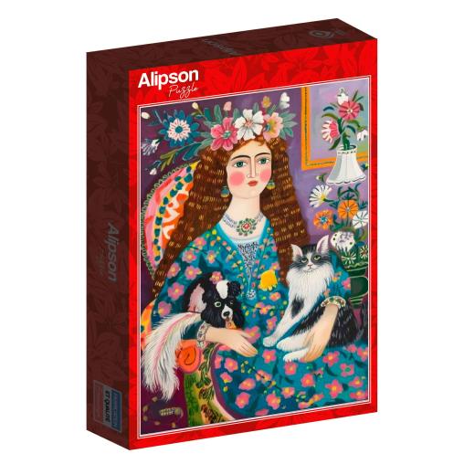 Puzzle Alipson La Dama de Los Animales de 1000 Piezas