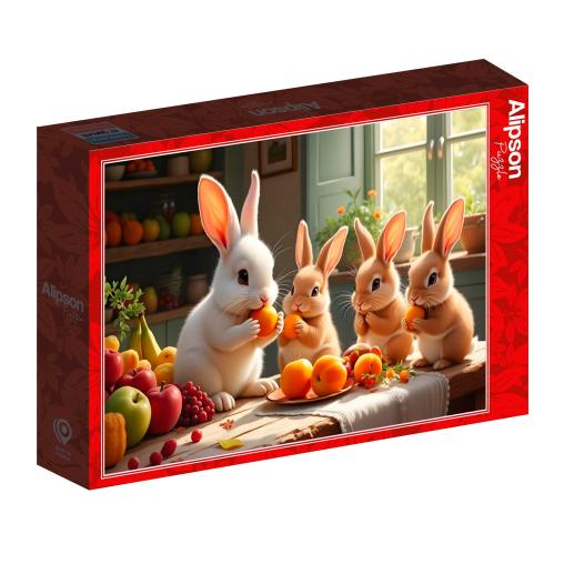 Puzzle Alipson La Fiesta De Los Conejitos de 1000 Piezas