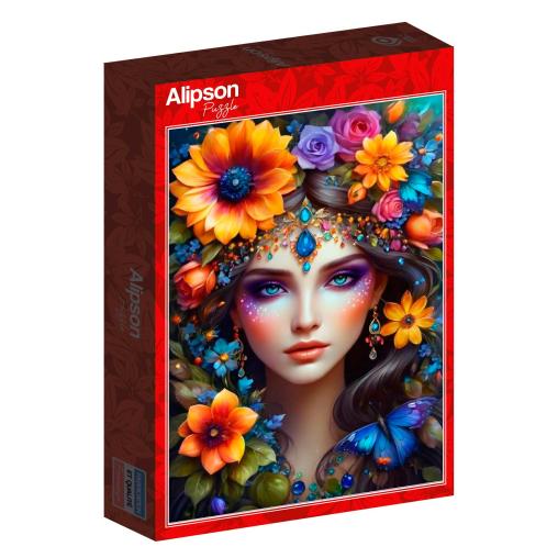 Puzzle Alipson La Mujer Flor de 1000 Piezas