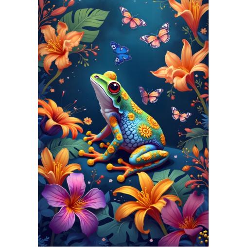Puzzle Alipson La Rana Y El Baile de La Mariposa 1000 Piezas