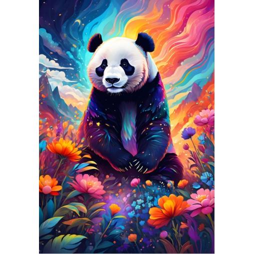 Puzzle Alipson Panda Colorido de 1000 Piezas