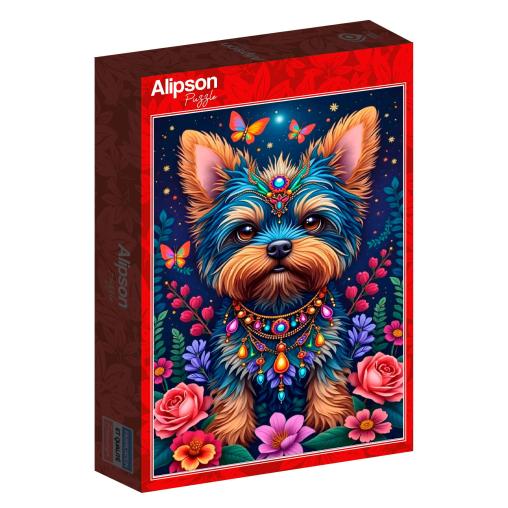 Puzzle Alipson Perro En Flowerland de 1000 Piezas