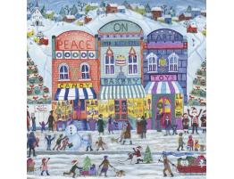 Puzzle Alipson Pueblo Navideño Paz En La Tierra de 1000 Piezas