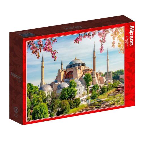 Puzzle Alipson Santa Sofía, Estambul de 1000 Piezas