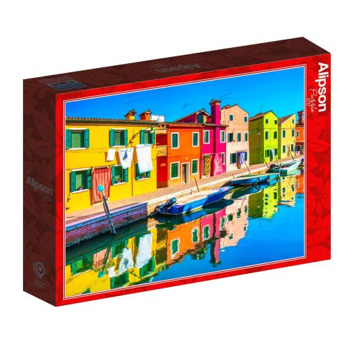Puzzle Alipson Una Escapada A Burano, Italia de 1000 Piezas