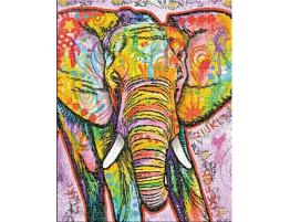 Puzzle Aquarius Elefante Multicolor de 500 Piezas