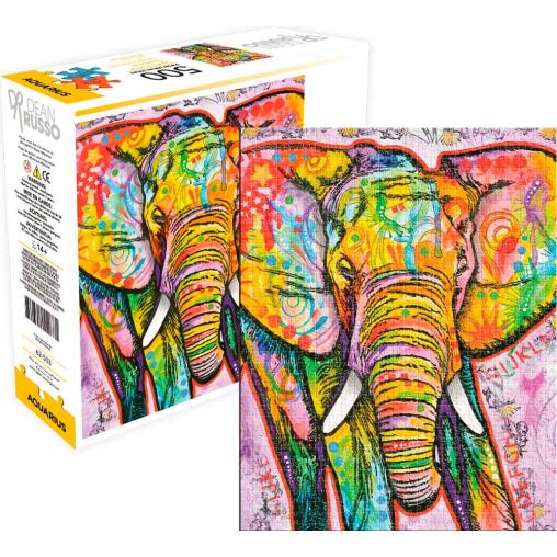 Puzzle Aquarius Elefante Multicolor de 500 Piezas