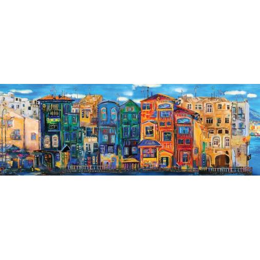 Puzzle Art Puzzle Ciudad Colorida Panorámico de 1000 Pzs