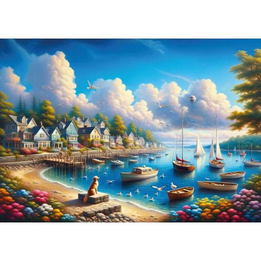 Puzzle Art Puzzle Ciudad de las Velas Felices de 260 Piezas