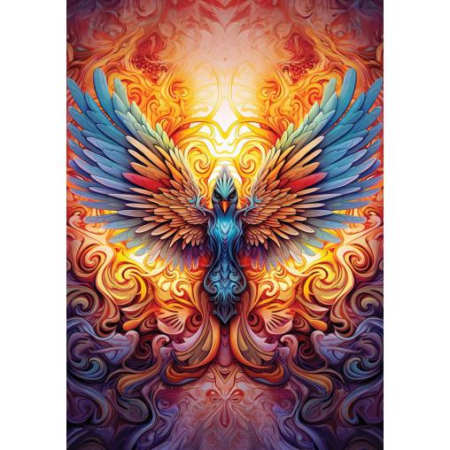 Puzzle Art Puzzle Fénix Colorido de 1000 Piezas
