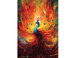 Puzzle Art Puzzle Pavo Real Colorido de 1500 Piezas