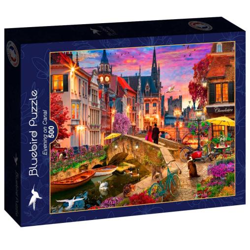 Puzzle Bluebird Atardecer En El Canal de 500 Piezas