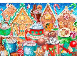 Puzzle Bluebird Bastones De Caramelo y Cacao de 1000 Piezas