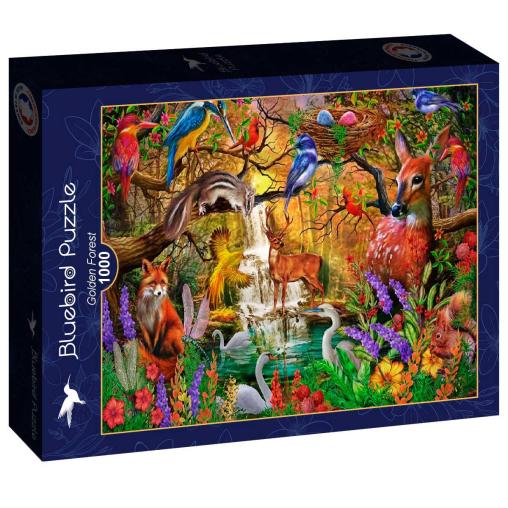 Puzzle Bluebird Bosque Dorado de 1000 Piezas