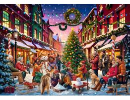 Puzzle Bluebird Calle en Navidad de 2000 Piezas