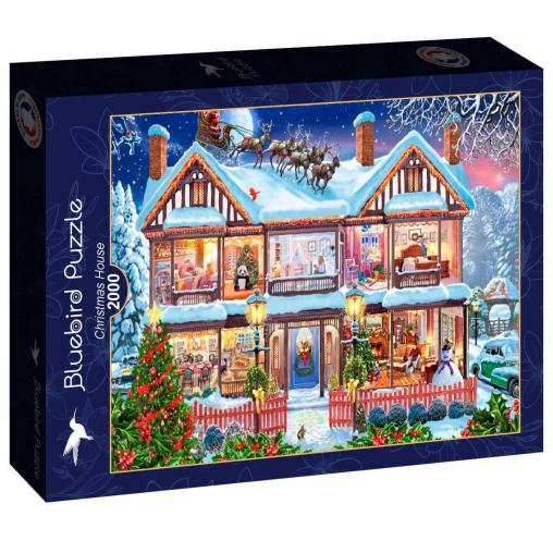 Puzzle Bluebird Casa en Navidad de 2000 Piezas
