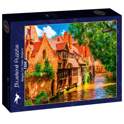 Puzzle Bluebird Casco Antiguo de Brujas, Bélgica de 1500 Piezas