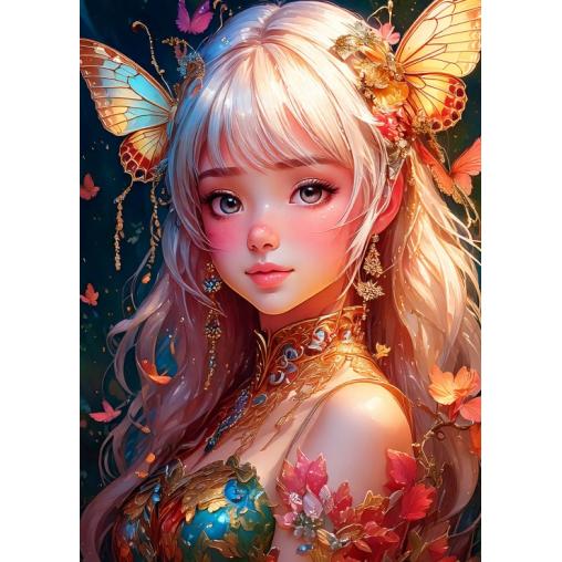 Puzzle Bluebird Chica Mariposa XXL de 300 Piezas