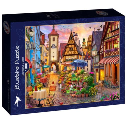 Puzzle Bluebird Ciudad Bávara de 1000 Piezas