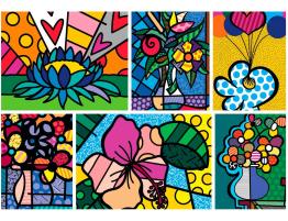 Puzzle Bluebird Collage de Flores de 2000 Piezas