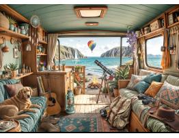Puzzle Bluebird Costa Camping de 500 Piezas