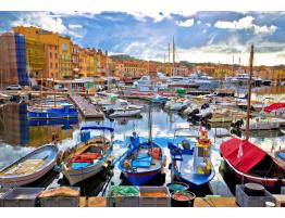 Puzzle Bluebird El Colorido Puerto de St Tropez de 1000 Piezas