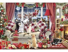 Puzzle Bluebird Esperando a Papá Noel de 1000 Piezas