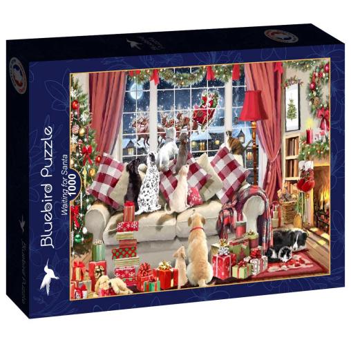 Puzzle Bluebird Esperando a Papá Noel de 1000 Piezas