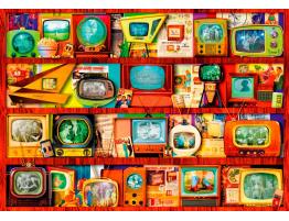 Puzzle Bluebird Estantes Con Teles Vintage de 1000 Piezas