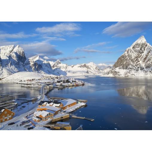 Puzzle Bluebird Fiordo Archipiélago de Lofoten de 500 Piezas