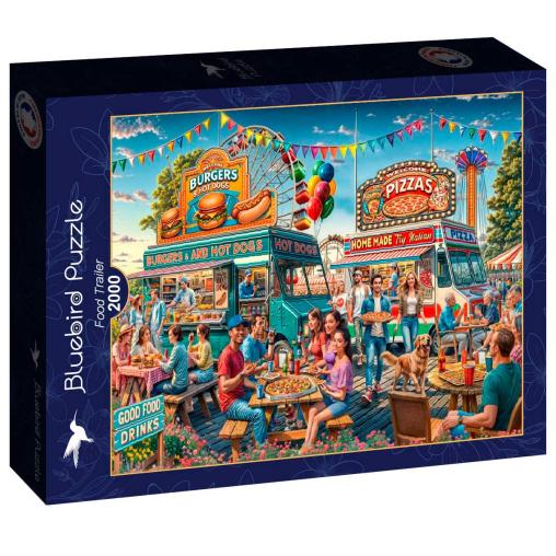 Puzzle Bluebird Food Trailers de 2000 Piezas