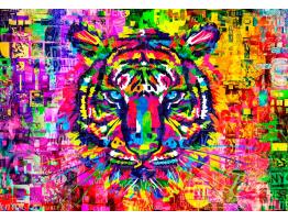 Puzzle Bluebird Tigre Colorido de 1000 Piezas