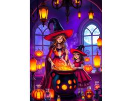 Puzzle Bluebird Hechizos Y Calabazas XXL de 300 Piezas