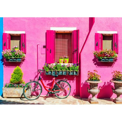 Puzzle Bluebird Isla De Burano, Italia de 500 Piezas