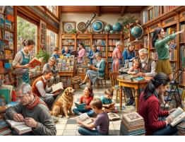 Puzzle Bluebird La Librería de 2000 Piezas