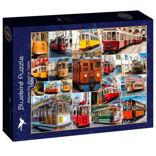 Puzzle Bluebird La Vuelta Al Mundo En Tranvía de 1500 Piezas