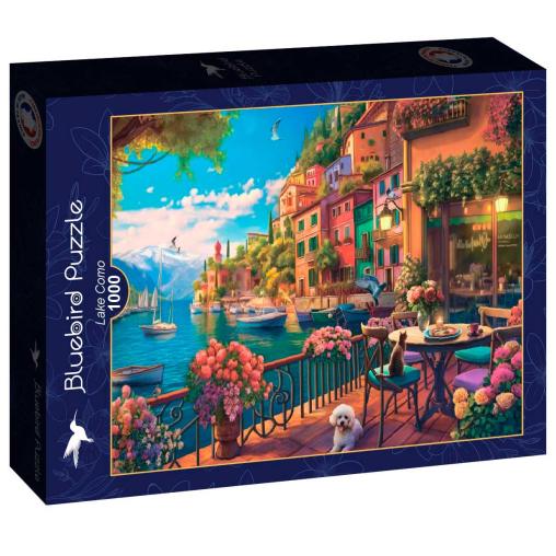 Puzzle Bluebird Lago Como de 1000 Piezas