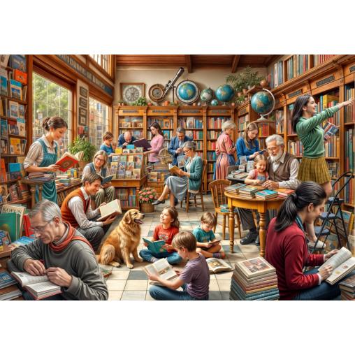 Puzzle Bluebird Librería 1000 Piezas