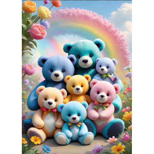 Puzzle Bluebird Osos De Peluche XXL de 300 Piezas